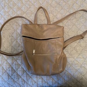 Anthropologie Vegan leather backpack purse